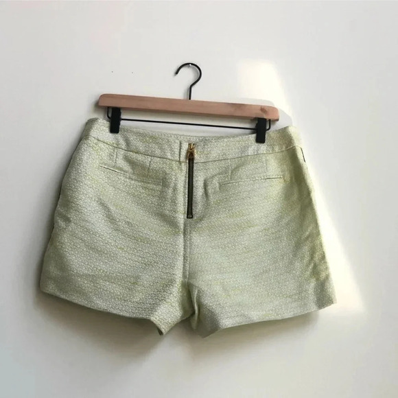 NWT Sail to Sable Limeade Tweed Shorts Resort15-8L metallic pinstripe piping - Picture 5 of 11